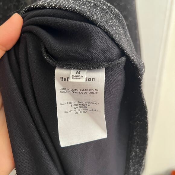 Reformation Maevry Knit Dress Sparkly Body Con Midi Dress Sleeveless Medium - Picture 4 of 6